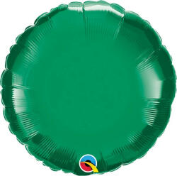 Egyszínű kerek fólia lufi 18" 45cm smaragdzöld, (LUFI723885)
