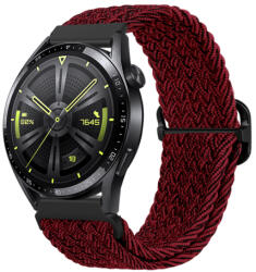 BSTRAP Braid Nylon curea pentru Huawei Watch GT3 42mm, red black (SSG034C0308)