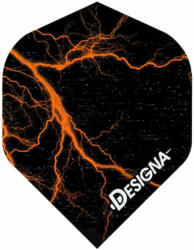 DESIGNA - Lightning Strike Narancssárga - 100 Mikron - Darts Toll (f0219)