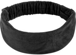MAKEUP Bentiță cosmetică, din piele ecologică dreaptă, neagră Suede Classic - MAKEUP Hair Accessories