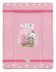  Babastar puha pelenkázó lap 50*70 cm - It's a girl ! maci babakocsi rózsaszín