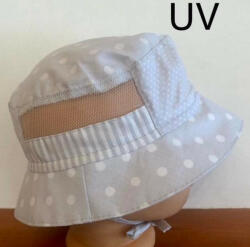  Minimanó nyári halász sapka (48) - szürke pöttyös