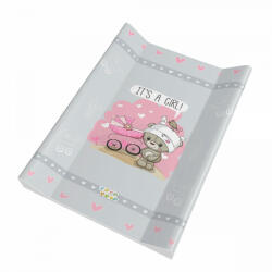  Babastar puha 2 ékes pelenkázó lap 50*70 cm - it's a girl ! maci babakocsi szürke