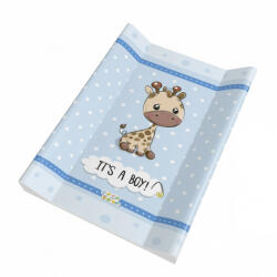  Babastar puha 2 ékes pelenkázó lap 50*70 cm - it's a boy ! zsiráf kék - babastar