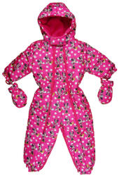 Disney Minnie baba kapucnis overall kesztyűvel 68-74 pink - babastar