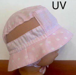  Minimanó nyári halász sapka (48) - rózsaszín pöttyös