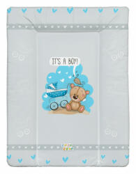  Babastar puha pelenkázó lap 50*70 cm - It's a boy ! maci babakocsi szürke