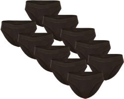 Nedeto 10PACK férfi slipek Nedeto fekete (10NDTS001) S