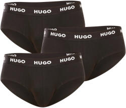 HUGO 3PACK Fekete HUGO férfi slip alsónadrág (50469763 001) XL