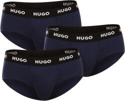 HUGO 3PACK sötétkék HUGO férfi slip alsónadrág (50469763 410) XL