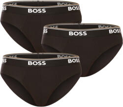 BOSS 3PACK Fekete BOSS férfi slip alsónadrág (50475273 001) S