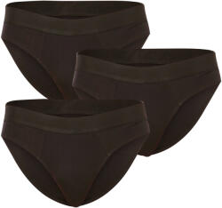 Nedeto 3PACK férfi slipek Nedeto fekete (3NDTS001) L