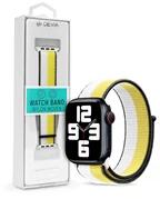 DEVIA ST364655 Apple Watch 38/40/41mm fehér/sárga szövet sport szíj (ST364655) - bestbyte