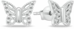 Brilio Silver Gyengéd ezüst fülbevalók Pillangók EA109W - vivantis