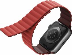 Uniq Revix Reversible Magnetic Szíj 38/40/41mm-es Apple Watch okosórához - bordó/korallpiros (UNIQ-41MM-REVMRNCRL)