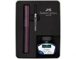 Faber-Castell Set cadou stilou + cerneala + convertor grip Berry, Faber-Castell FC201531