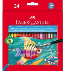  Színes ceruza FABER-CASTELL Aquarell hatszögletű 24 db/készlet+ecset