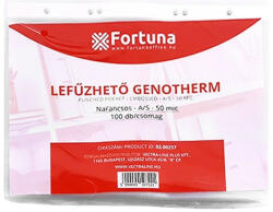  Lefűzhető genotherm FORTUNA A/5 50 mikron narancsos 100 db/csomag