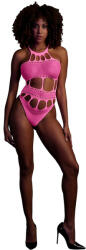 Ouch! Glow in the Dark Body with Grecian Neckline Neon Pink S/M/L