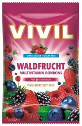 VIVIL Bomboane fără zahăr cu fructe de pădure și multivitamine, 60 g, Vivil