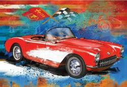 EUROGRAPHICS 8551-5599 - Corvette Cruising - 550 db-os puzzle fém dobozban (8551-5599)