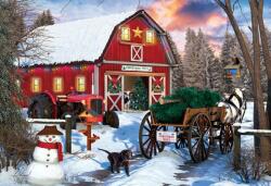 EUROGRAPHICS 8551-5665 - Christmas Barn - 550 db-os puzzle fém dobozban (8551-5665)