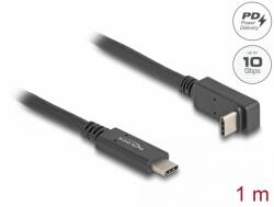 Delock Cablu USB 3.2 Gen2 type C 4K60Hz/60W unghi sus/jos-drept E-Marker T-T 1m, Delock 80034 (80034)