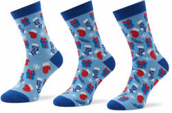 Rainbow Socks 3 pár uniszex hosszú szárú zokni Rainbow Socks Xmas Balls Kék 24_46_MIX Férfi