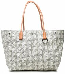 Tory Burch Táska Tory Burch Canvas Basketweave Tote 139623 New Ivory Basketweave 100 00