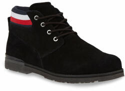 Tommy Hilfiger Bakancs Tommy Hilfiger Core Hilfiger Suede Boot FM0FM04800 Black BDS 40 Férfi