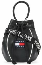 Tommy Hilfiger Táska Tommy Jeans Tjw Heritage Bucket Bag AW0AW15437 Black BDS 00