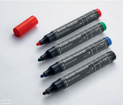 Sigel Táblamarker kerek hegyű, üvegre író, 2-3 mm, Sigel, 4 db, kék, fekete, piros, zöld, BA010