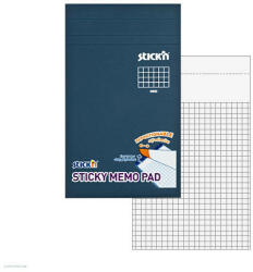 STICK'N Öntapadós jegyzettömb 190, 5x114mm négyzetrácsos 50 lap/tömb fehér Stick'n (21852)