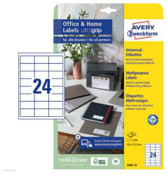 Avery Zweckform Etikett címke univerzális 3658-10 fehér 64, 6x33, 8mm 10ív Avery