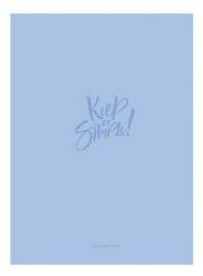 Shkolyaryk Publishing House A4 kockás füzet Keep it Simple felirattal - 40 lapos halványkék (A4-040-5207K-KEEP-SIMPLE)