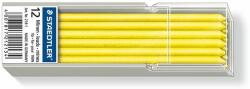 STAEDTLER Jelölõkréta hegy, mindenre író, lemosható (omnichrom), STAEDTLER "Lumocolor 218", sárga (12 szál)