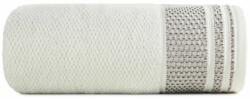 Eurofirany Suzana pamut törölköző jacquard mintás szegéllyel Krémszín 50x90 cm