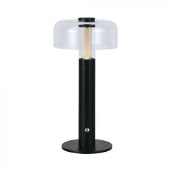 V-TAC 1W LED Tölthető Asztali lámpa - 1800mAh - fekete - 7940