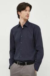 HUGO BOSS ing férfi, galléros, sötétkék, slim - sötétkék 39 - answear - 26 990 Ft