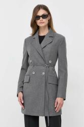 Beatrice B kabát női, szürke, sima, kétsoros gombolású - szürke 34