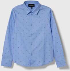 Emporio Armani gyerek ing pamutból - kék 124-128