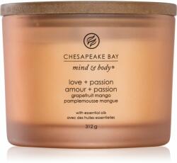 Chesapeake Bay Mind & Body Love & Passion lumânare parfumată I. 312 g