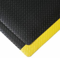 Notrax Álláskönnyítő ipari szőnyeg gyémántos felÜlettel, szélesség: 91 cm, folyóméterben, fekete/sárga