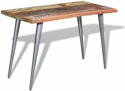 vidaXL tömör újrahasznosított fa étkezőasztal 120 x 60 x 76 cm (244242) - pepita