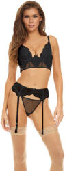 Bombshell Boudoir Peek a Boo Wire Set 3pcs Black M