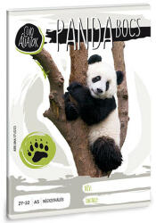 Cuki állatok panda kockás füzet (006821) - topjatekbolt