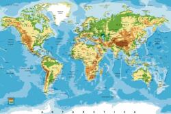 World map, poszter tapéta 375*250 cm (MS5-0261)