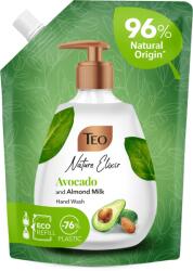 Sapun lichid cu avocado si lapte de migdale Nature Elixir, 500 ml, Teo