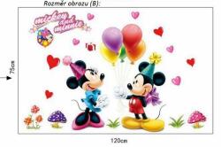A. B. C Vidám Fal Falmatrica - Mickey egér és Minnie Méret: 75 x 120 cm - Falmatrica gyerekszobába