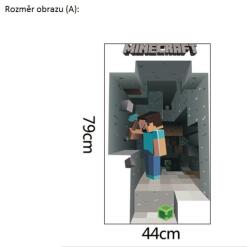 A. B. C Vidám Fal Falmatrica - Minecraft Méret: 70 x 50 cm - Falmatrica gyerekszobába